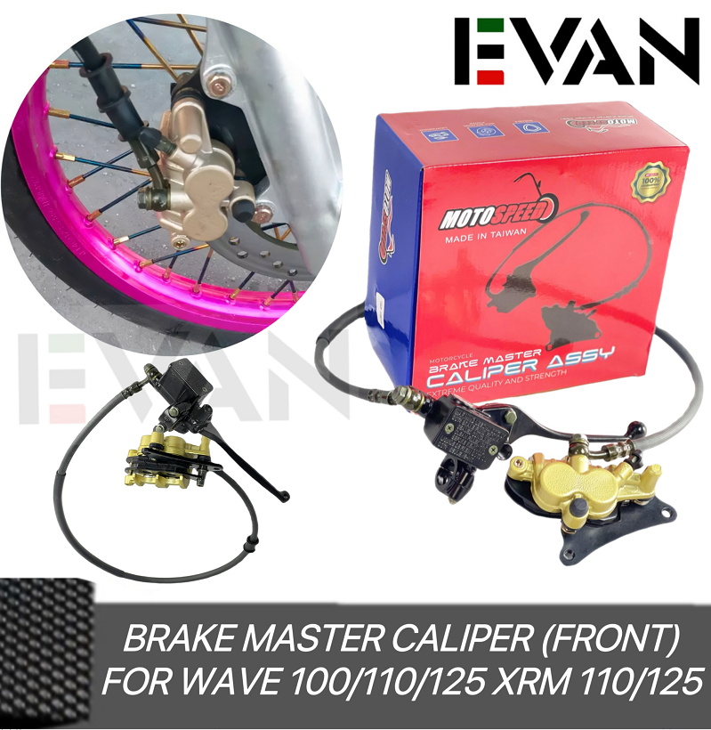 EVAN SHOP Brake Master With Caliper Set Front Assy For Wave100 110