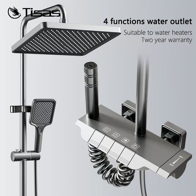 Shower Set In Sus Shower Faucet Set Hot Cold Piano Button