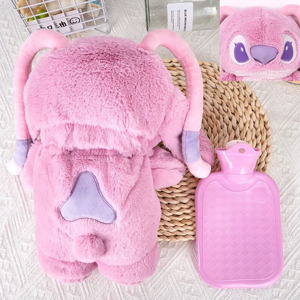 Anime Kawaii Turo Lilo Stitch Plush Hot Water Bottle Winter Women S