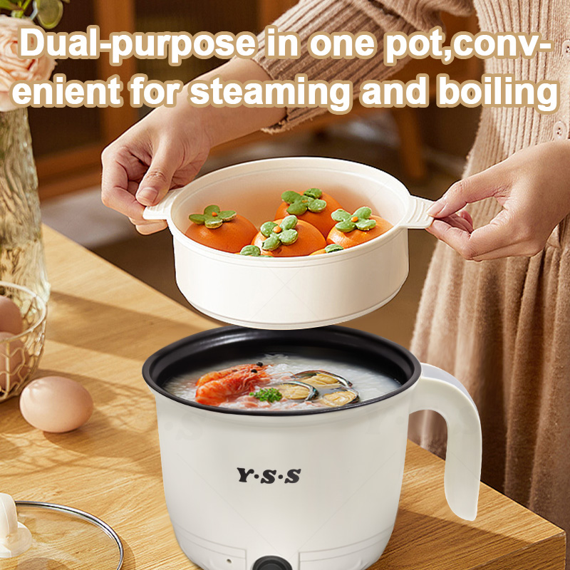 YSS Mini Rice Cooker Steamer Small Non Stick Hot Pot