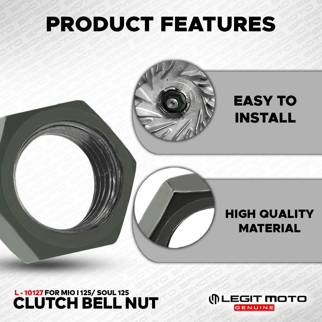 Legitmoto Mio I Mio Soul I Aerox Nmax Clutch Bell Nut L