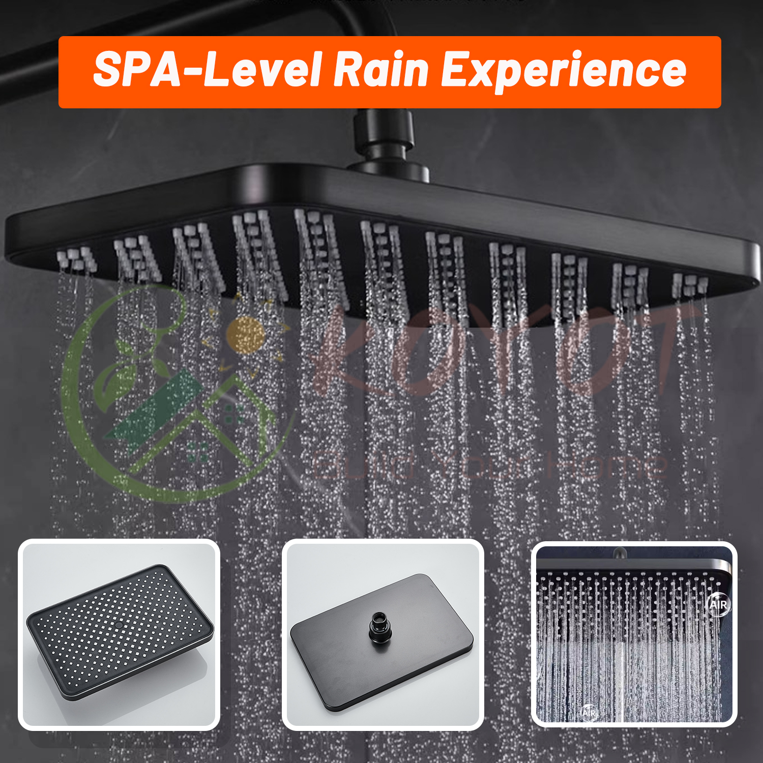 KOYOT Ambient Light Digital Display Hot And Cold 4 In 1 Shower Set