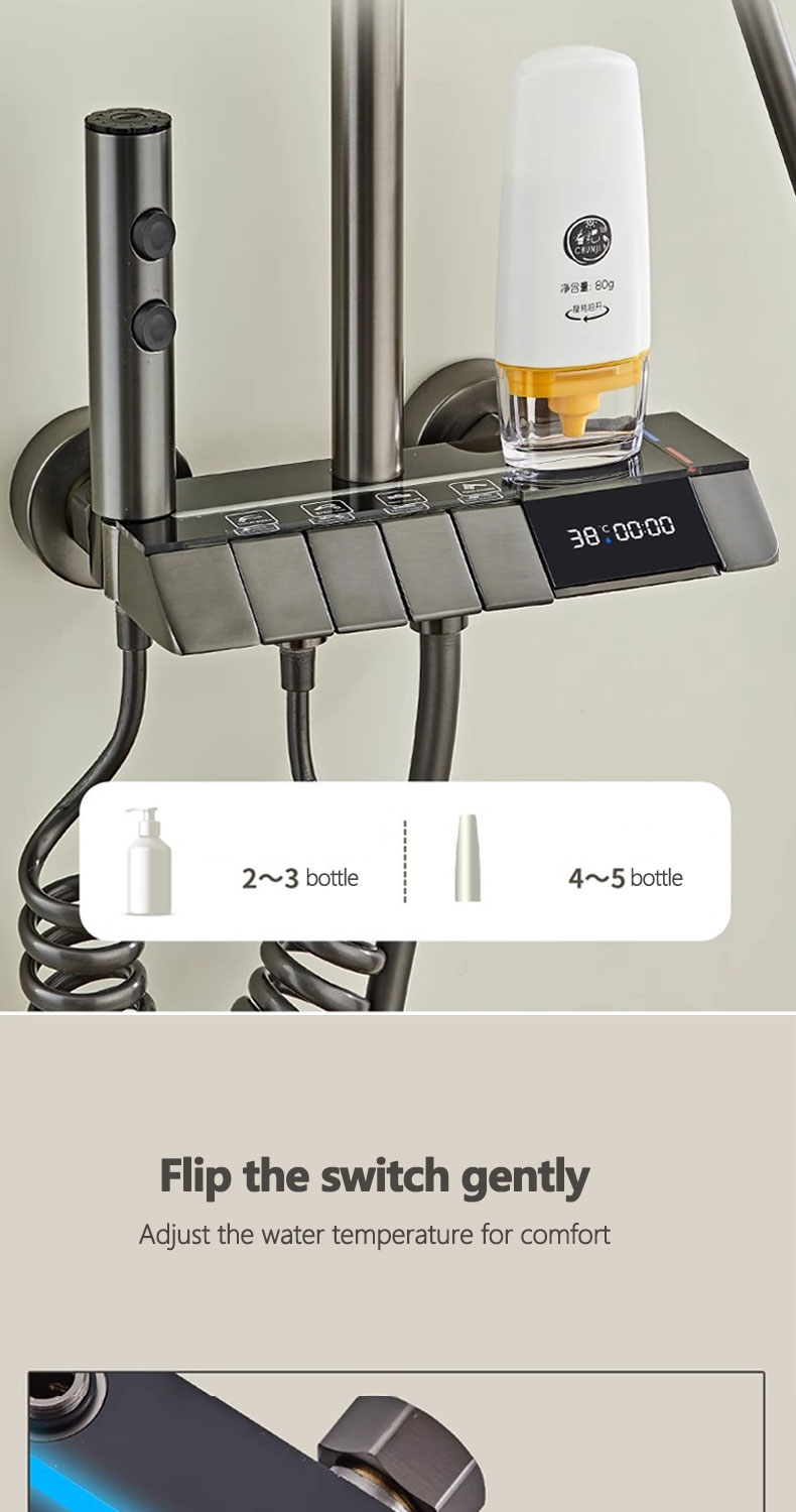 FARIDA Shower Set Hot And Cold Shower Set With Faucet Shower Set With Bidet Sprayer Bathroom