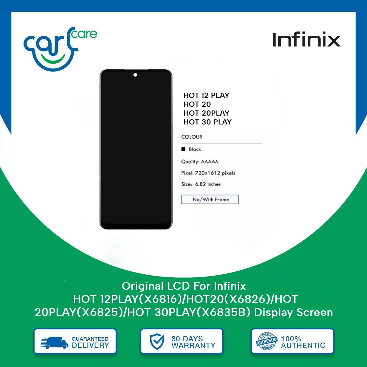 LCD For Infinix Hot Play X HOT X HOT PLAY X HOT