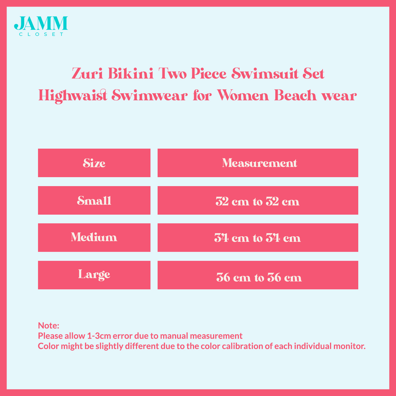 Zuri Bikini Two Piece Swimsuit Set Highwaist Swimwear For Women Beach