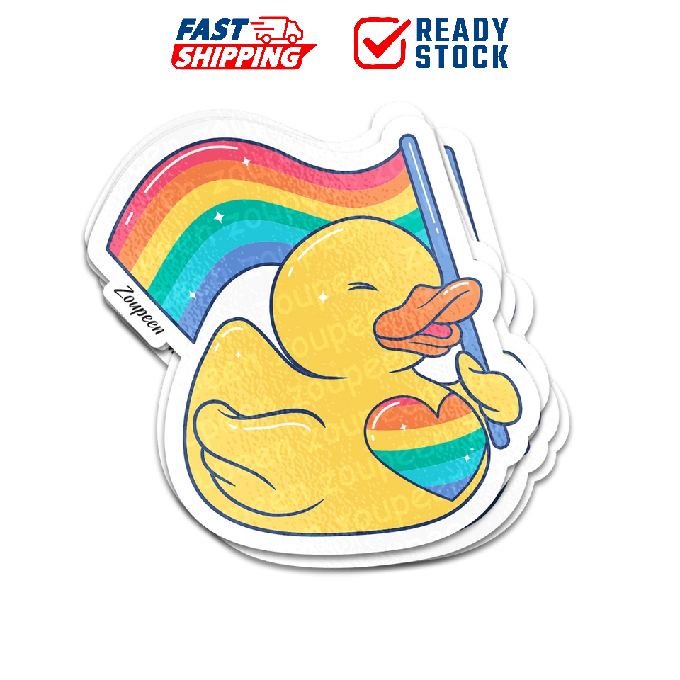 N Lgbt Rubber Duck Waterproof Solo Sticker Shopee Philippines