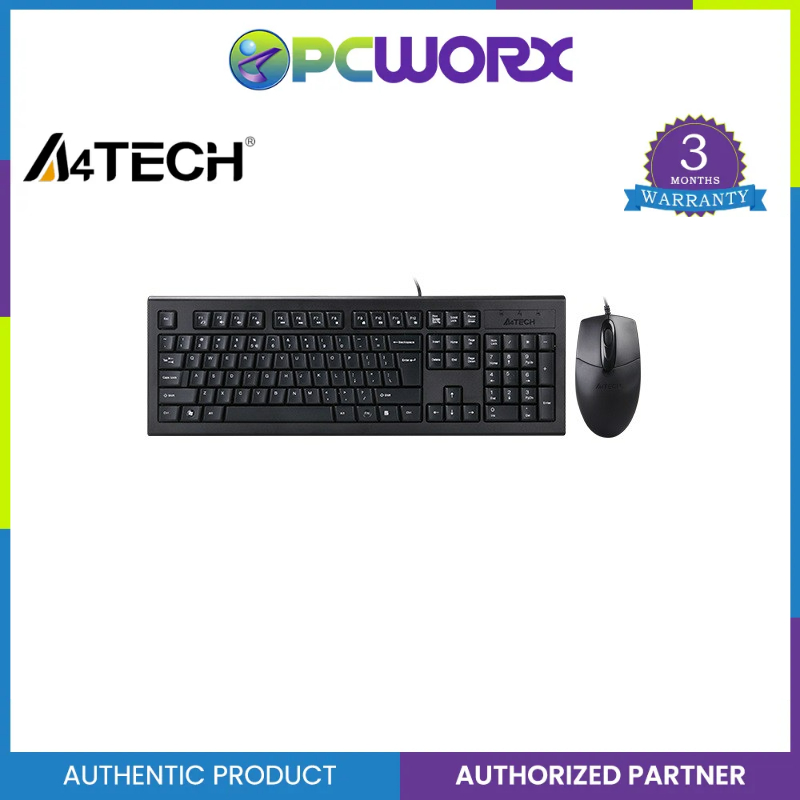 A Tech Krs Krs Usb Keyboard And Mouse Combo Kit Shopee