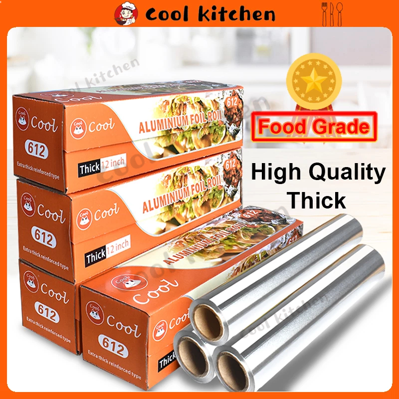 Aluminum Foil Jumbo Thickened Roll X Meters Food Grade Foil