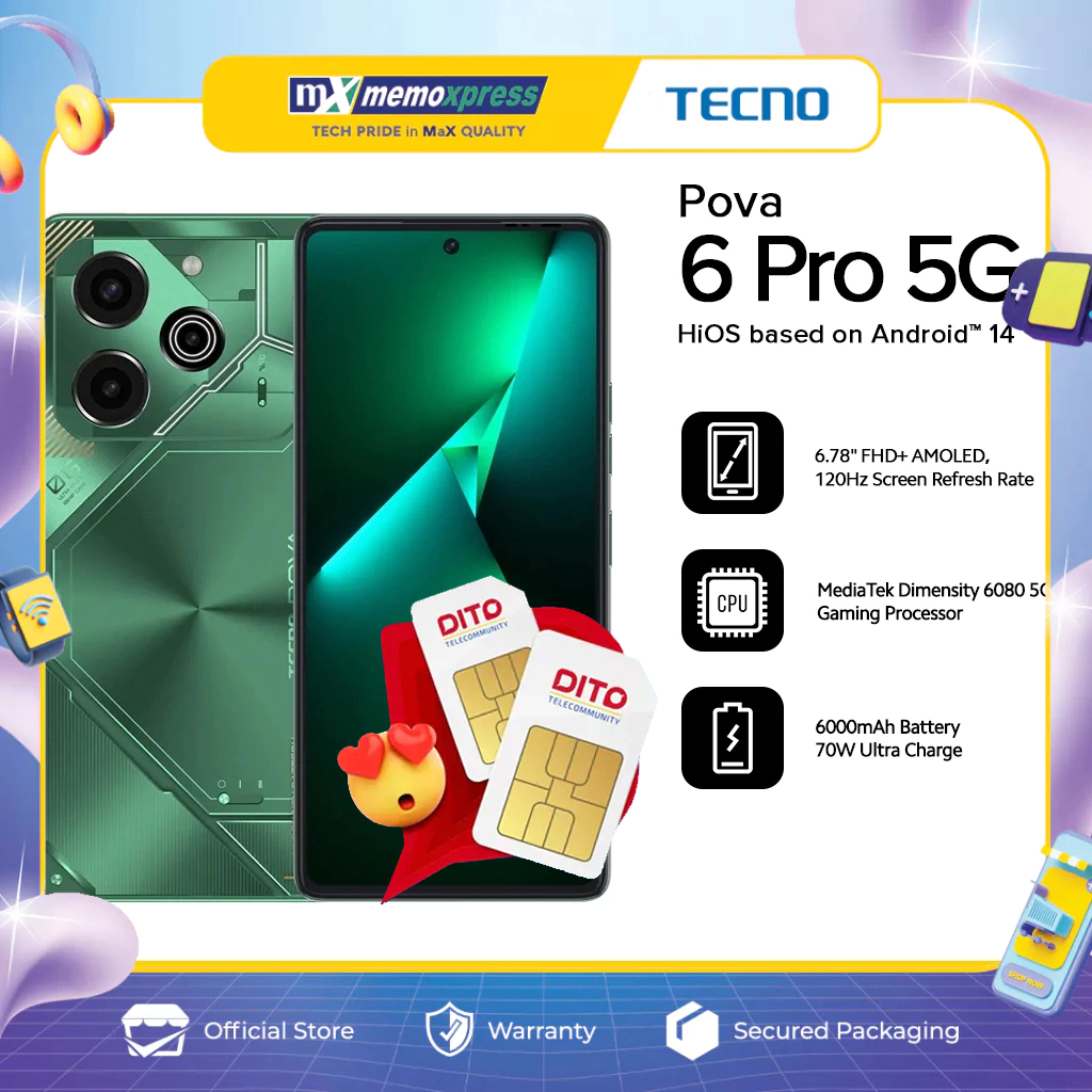 Tecno Pova Pro G Gb Ram Gb Rom Smartphone Shopee Philippines