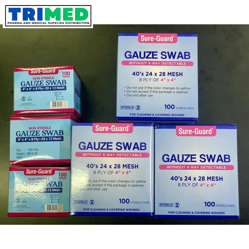 Gauze Swab Pad Sterile Non Sterile 4x4 100 S Per Box Shopee Philippines