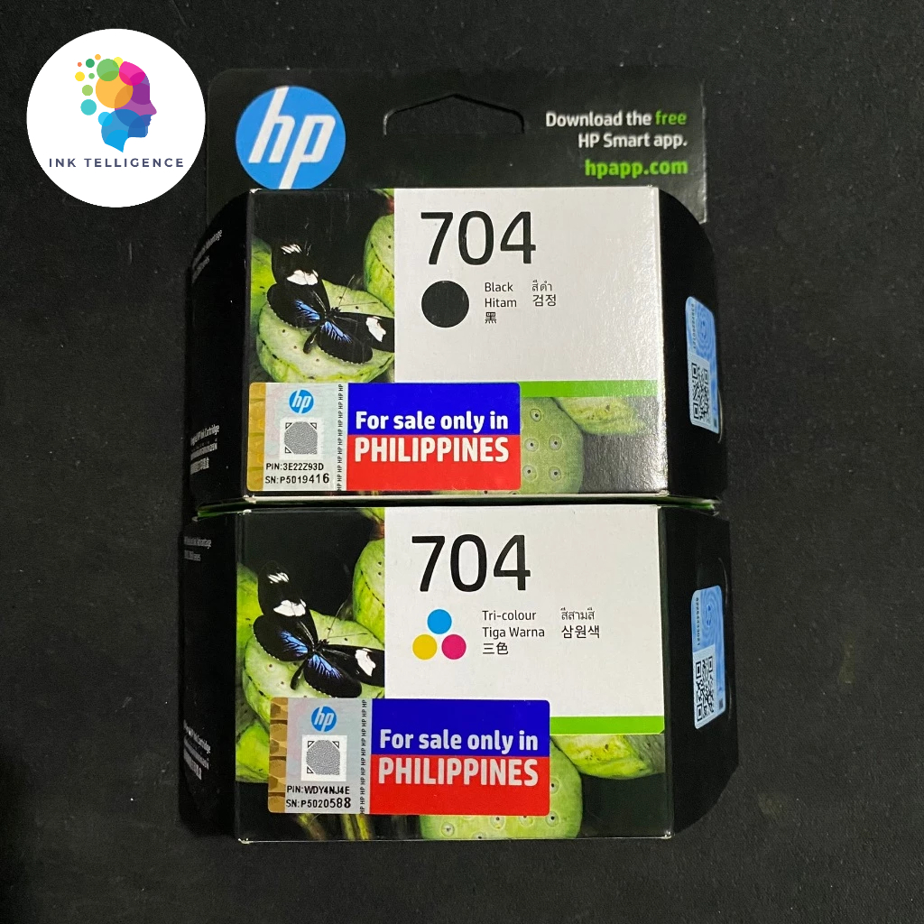 Hp Brand New Black And Tri Color Original Ink Cartridge Shopee