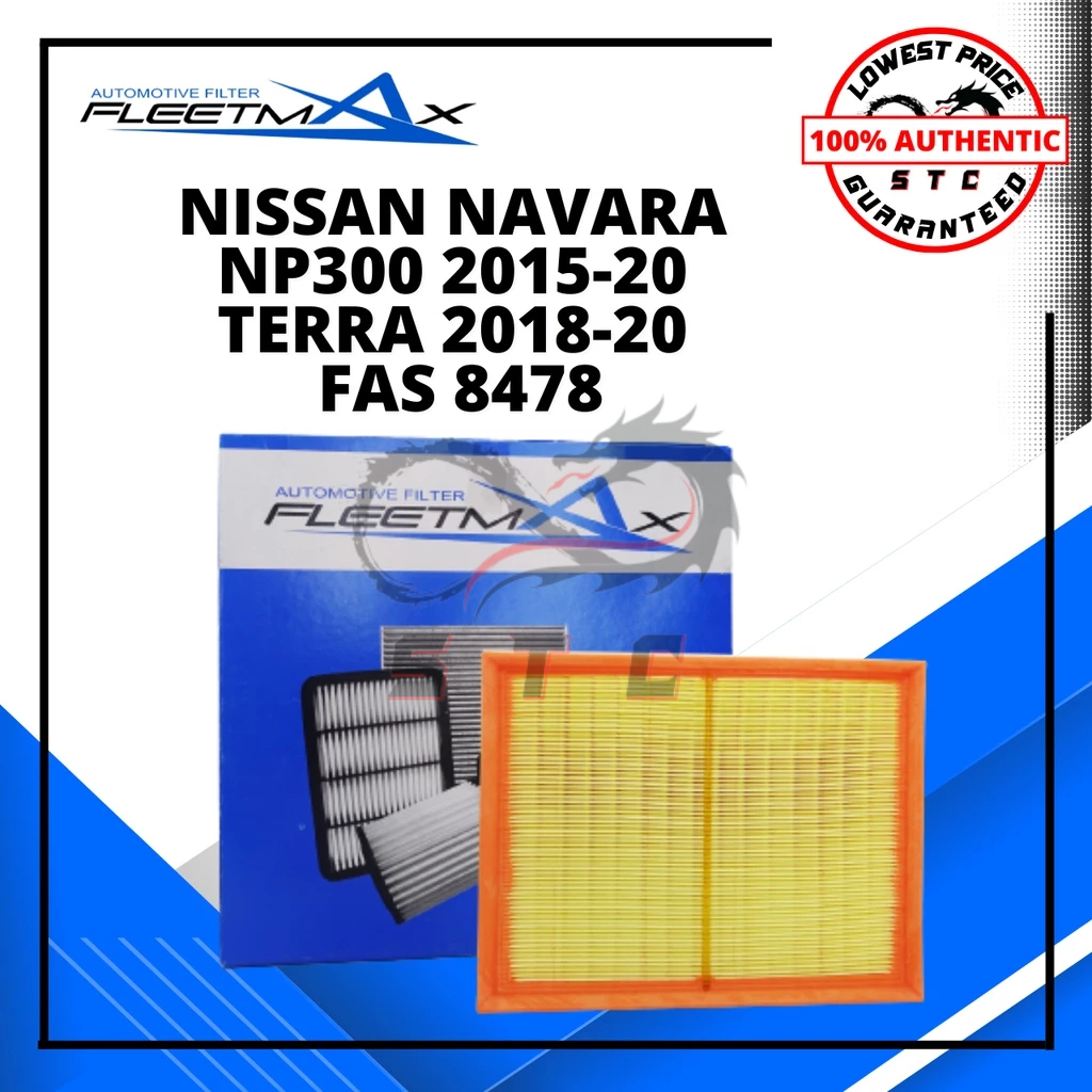 FLEETMAX AIR FILTER FOR NISSAN NAVARA NP300 2015 20 TERRA 2018 20 FAS