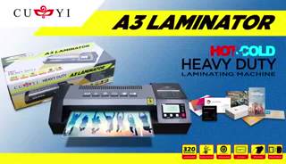 CUYI A4 A3 Size Laminator HOT COLD With REVERSE Function 220V Heavy