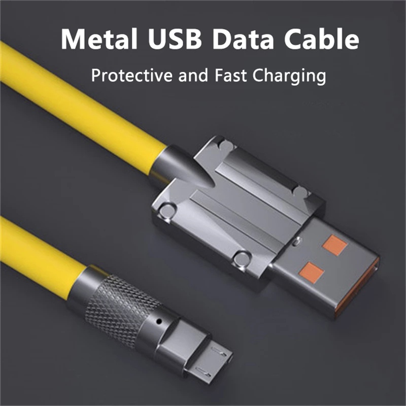 W A Super Fast Charge Pd Type C Zinc Alloy Liquid Silicone Cable