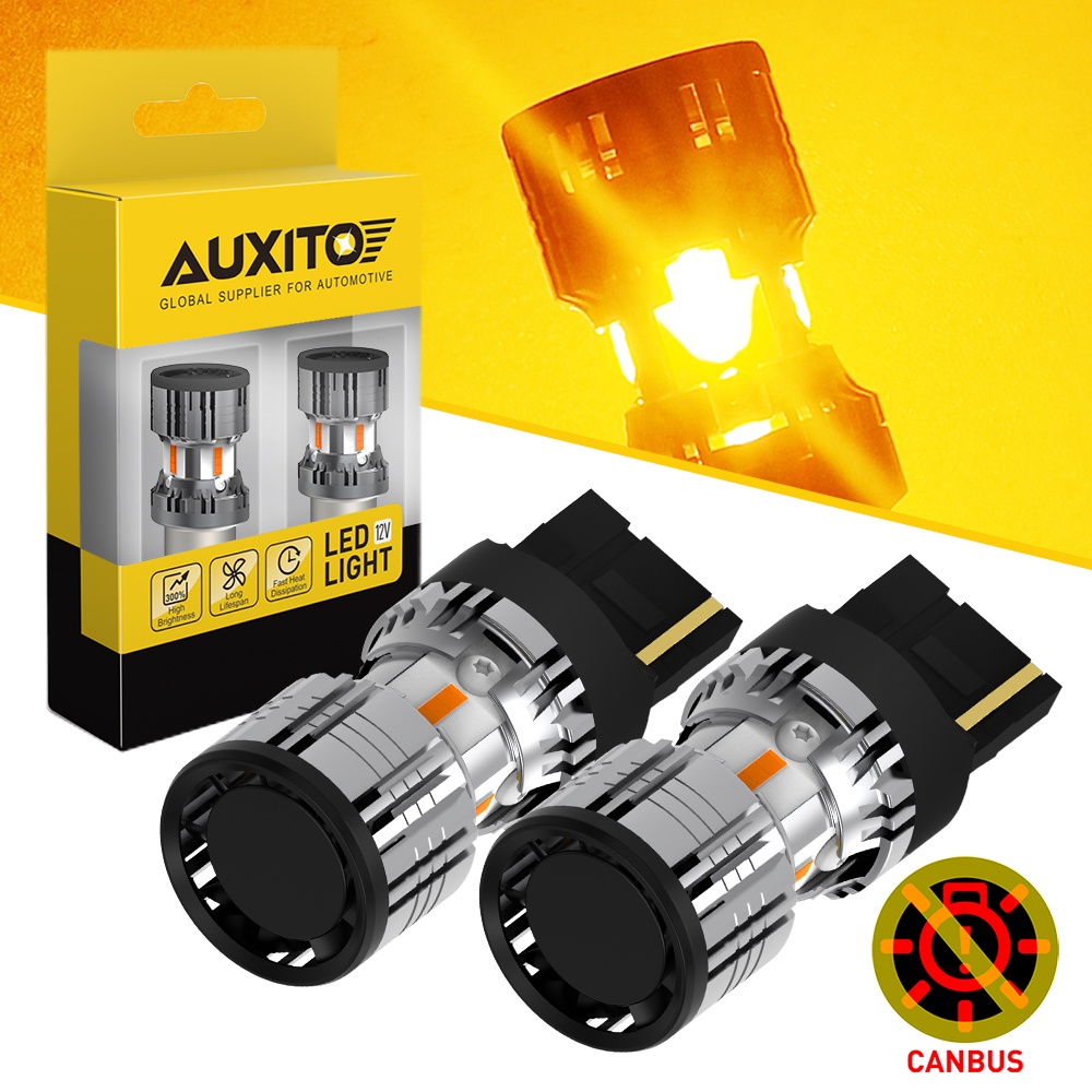 AUXITO 2Pcs No Hyper Flash Upgraded T20 7440 Wy21W 1156 P21W Ba15S Led