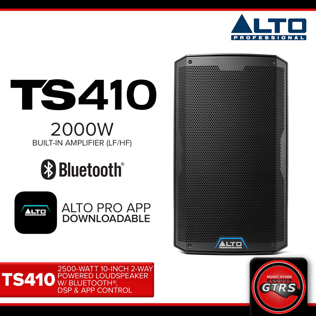 Alto TS410 2000 Watt 10 Iinch 2 Way Powered Loudspeaker With