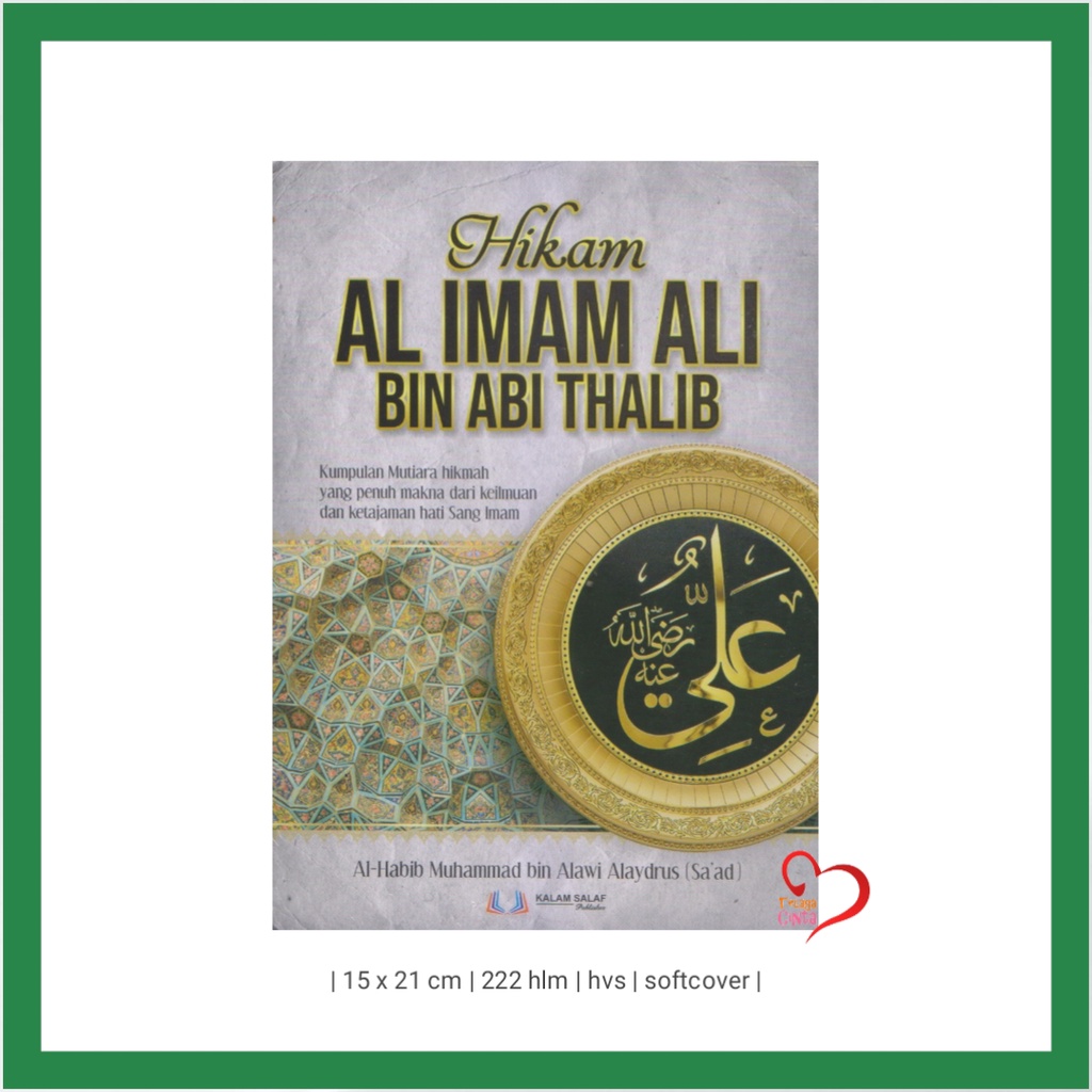 Hikam Al Imam Ali Bin Abi Thalib Salaf Kalam Publisher Shopee