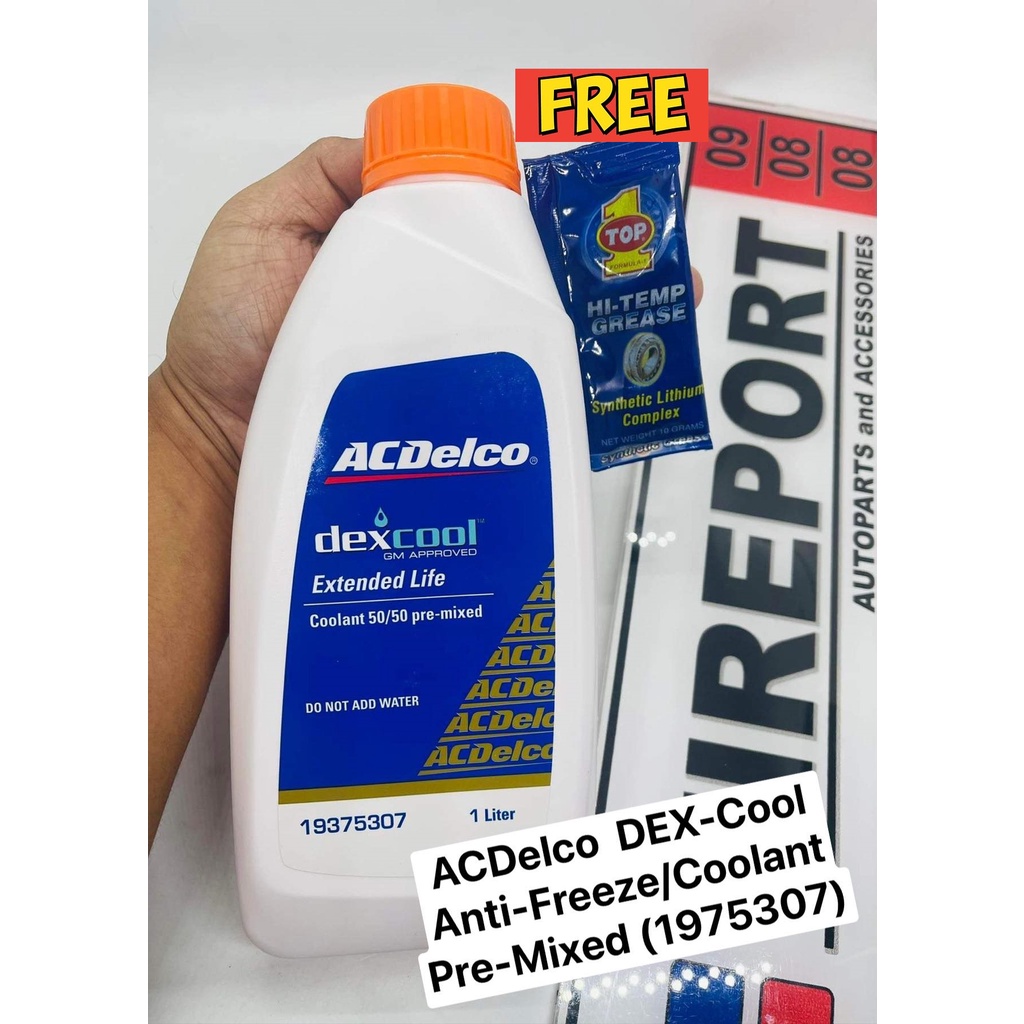 ACDelco DEX COOL Anti Freeze Coolant 1L Pre Diluted 50 50 Dexcool