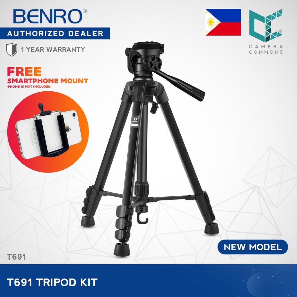 Benro T Photo Video Tripod Kit New Model Of T Ex Shopee Philippines