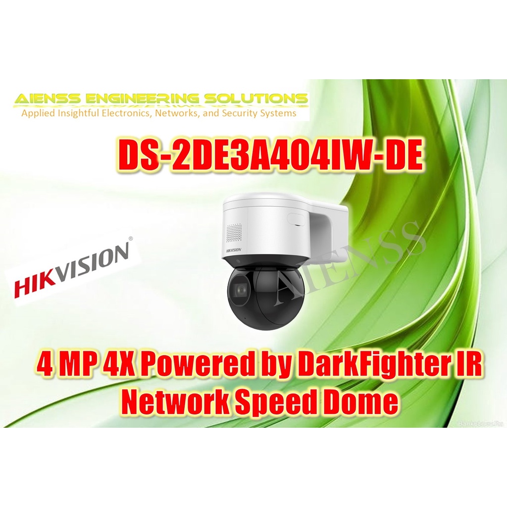 DS 2DE3A404IW DE 3 Inch 4 MP 4X Powered By DarkFighter IR Network Speed