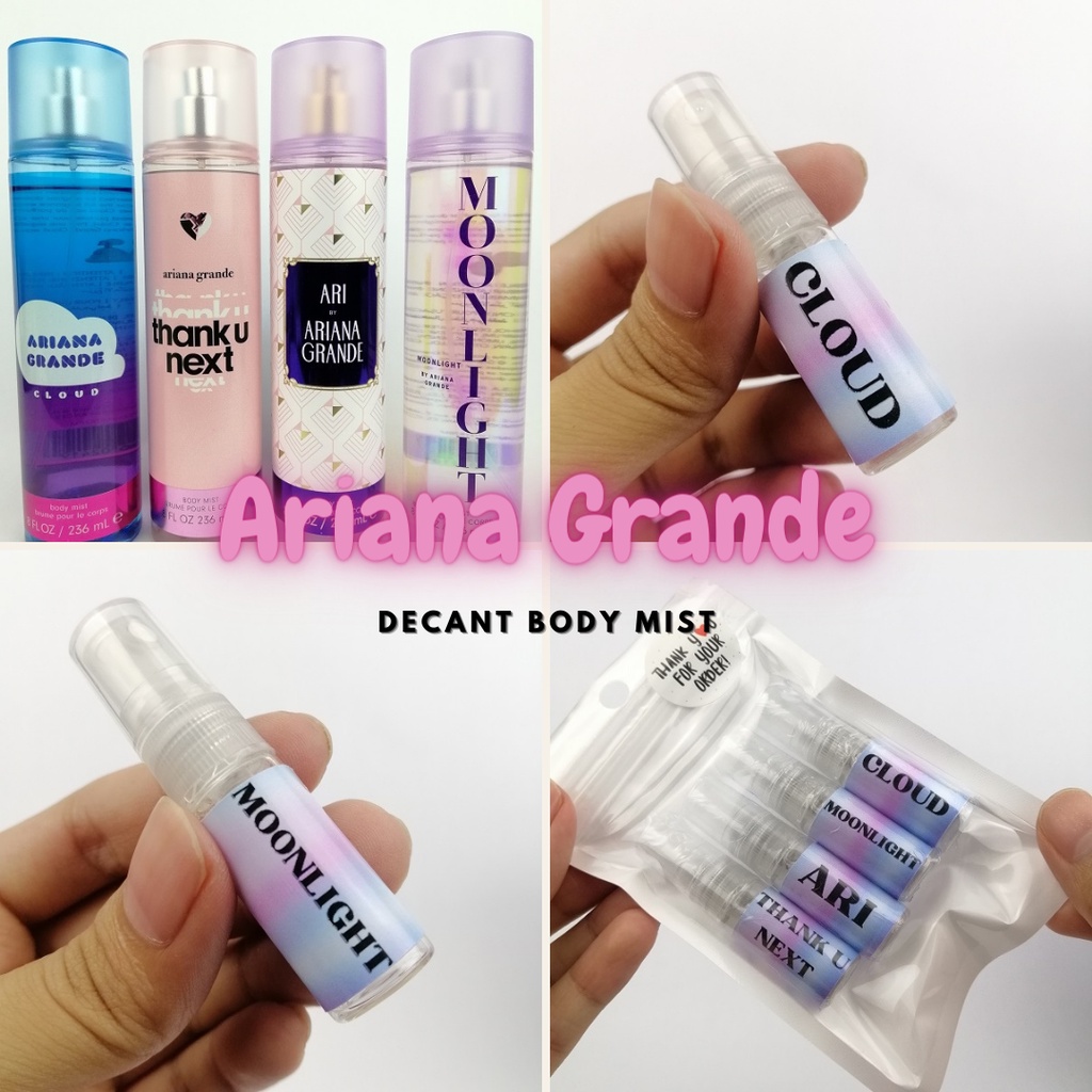 AUTHENTIC Ariana Grande Body Mist Decant Takal Sample Tingi Shopee