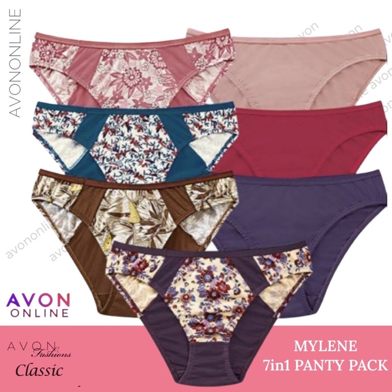 Avon Mylene 7in1 Bikini Classic Panty Pack Size M To XXL Shopee