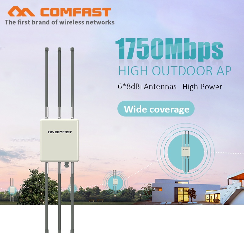 Mw Mbps Dual Band Ghz High Power Outdoor Ap Gigabit Wifi Router