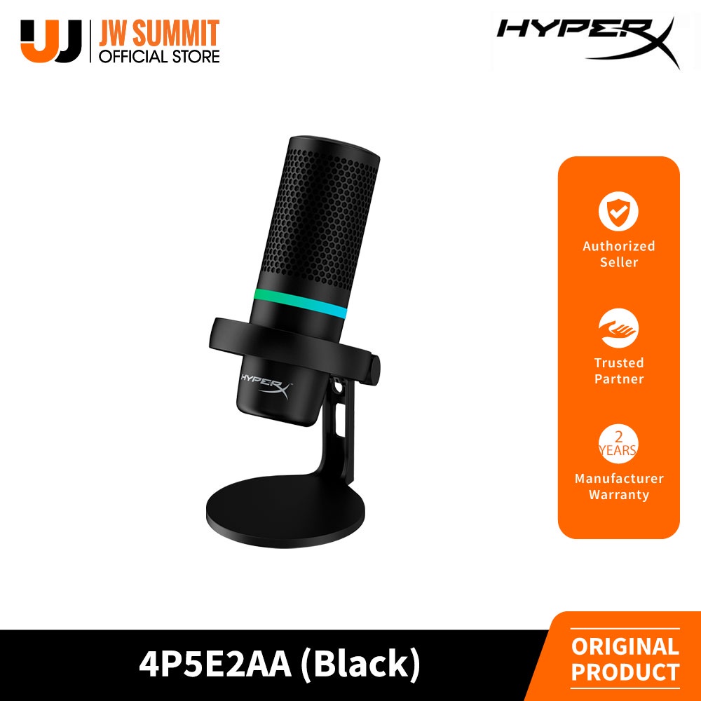 Hyperx Duocast Usb Microphone Rgb Lighting Black P E Aa Shopee