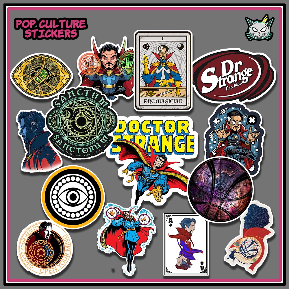 Superhero Vinyl Stickers Dr Strange Pcs Tumbler Helmet Laptop