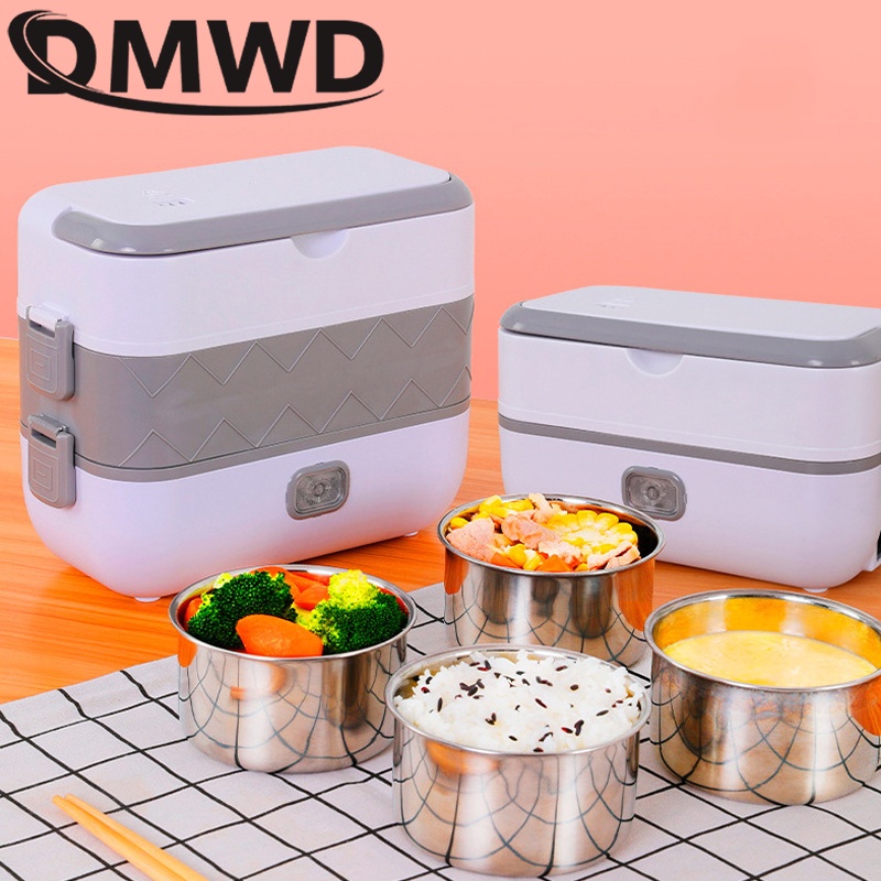 V V Portable Electric Thermal Heating Lunch Box Rice Cooker