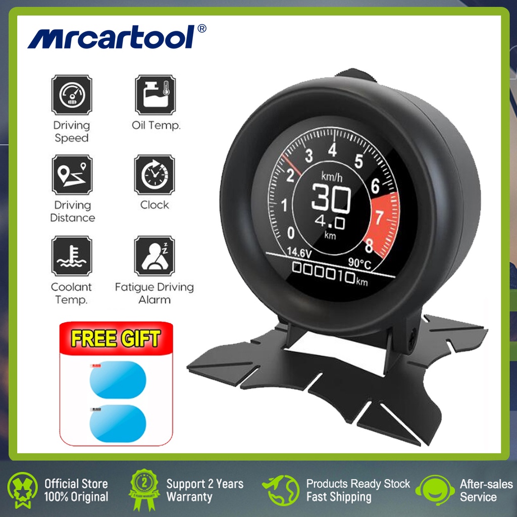 Mrcartool M Obd Speedometer Hud Head Up Display Digital Oil Water