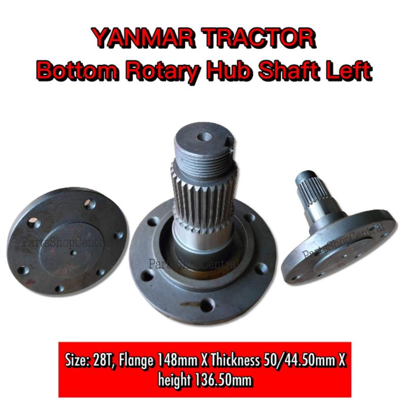 Bottom Rotary Hub Shaft Left YANMAR TRACTOR Shopee Philippines