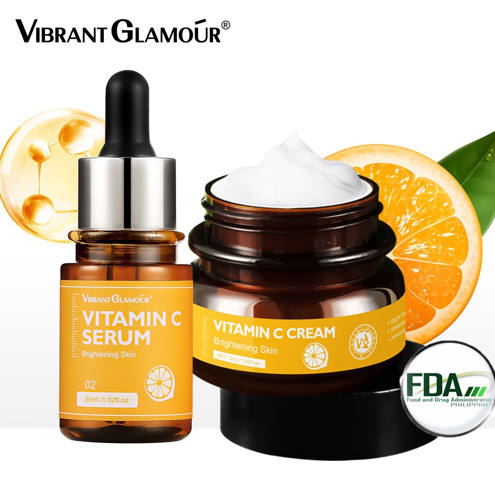 Vibrant Glamour Fda Vitamin C Whitening Face Cream Face Serum Sets