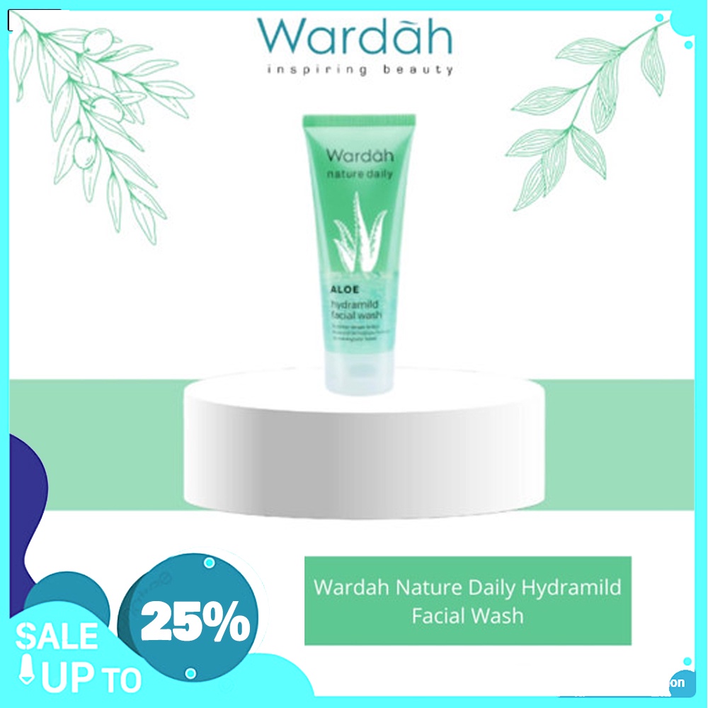 Wardah HYDRATING ALOE VERA GEL HYDRAMILD FACIAL WASH GEL 60ML