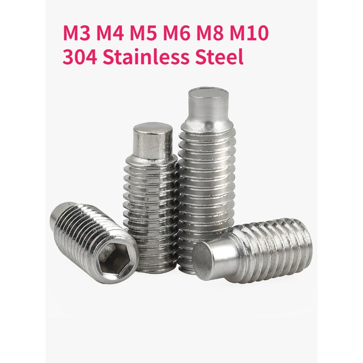 M3 M4 M5 M6 M8 M10 304 Stainless Steel Hex Hexagon Socket Set Screw