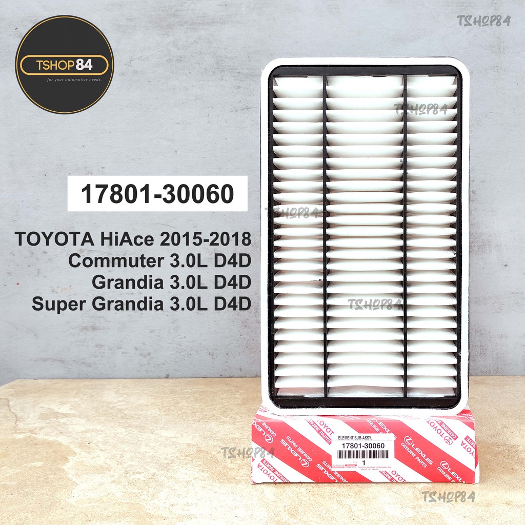 Air Filter HiAce Commuter Grandia 3 0 Engine 17801 30060 Rectangle