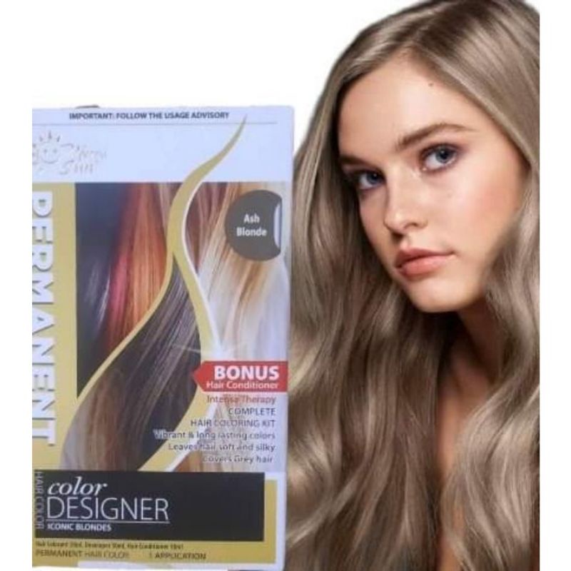 Merrysun Mini Permanent Hair Colors Ash Grey Black Ash Blonde Medium