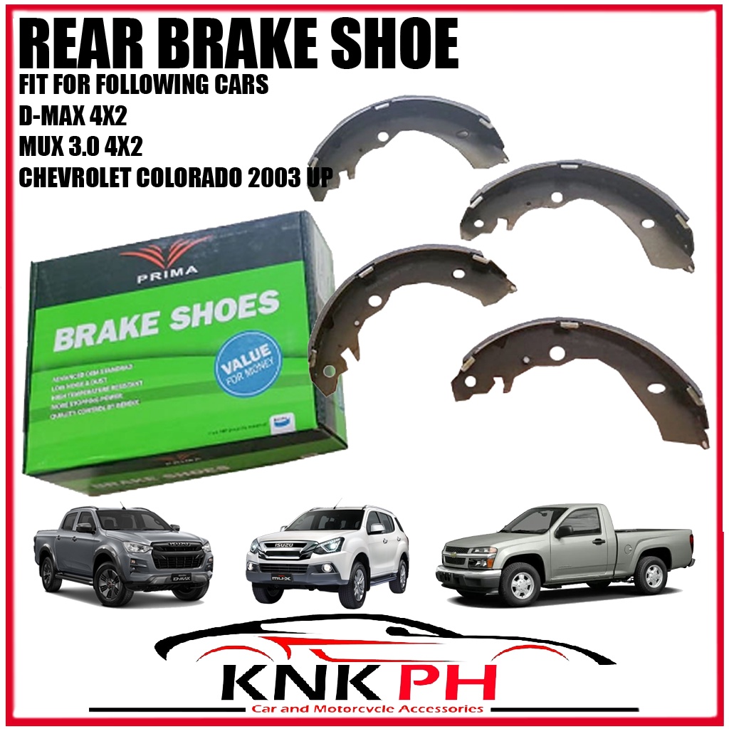 ISUZU DMAX MUX COLORADO REAR BRAKE SHOE ORIGINAL PRIMA BENDIX