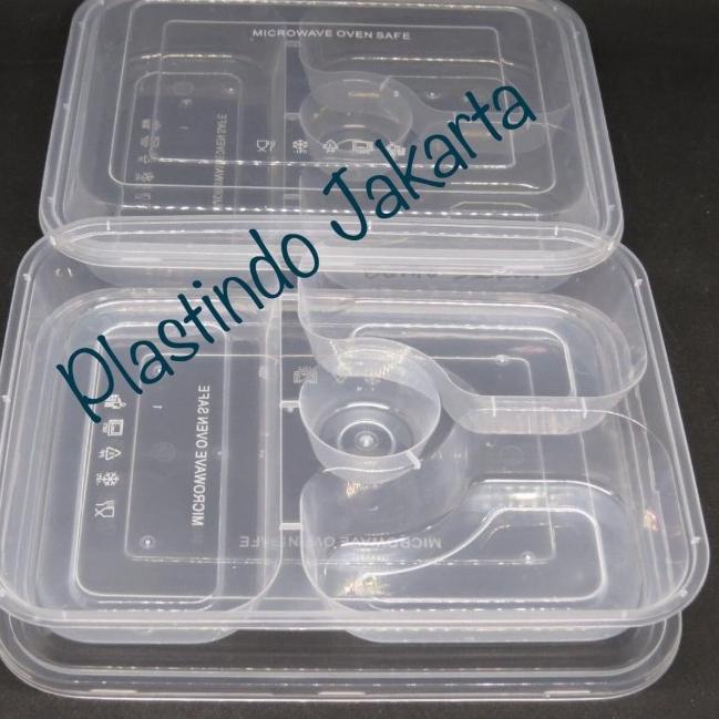 Product Per Pack Thinwall Tray Bento Box 3 4 Bulkhead Lid Food