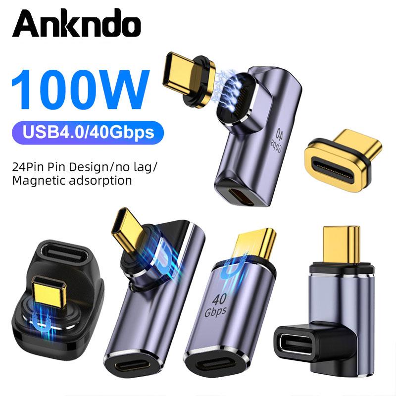 Ankndo Usb4 0 Thunderbolt3 Magnetic Adapter USB C To Type 40gbps 100w