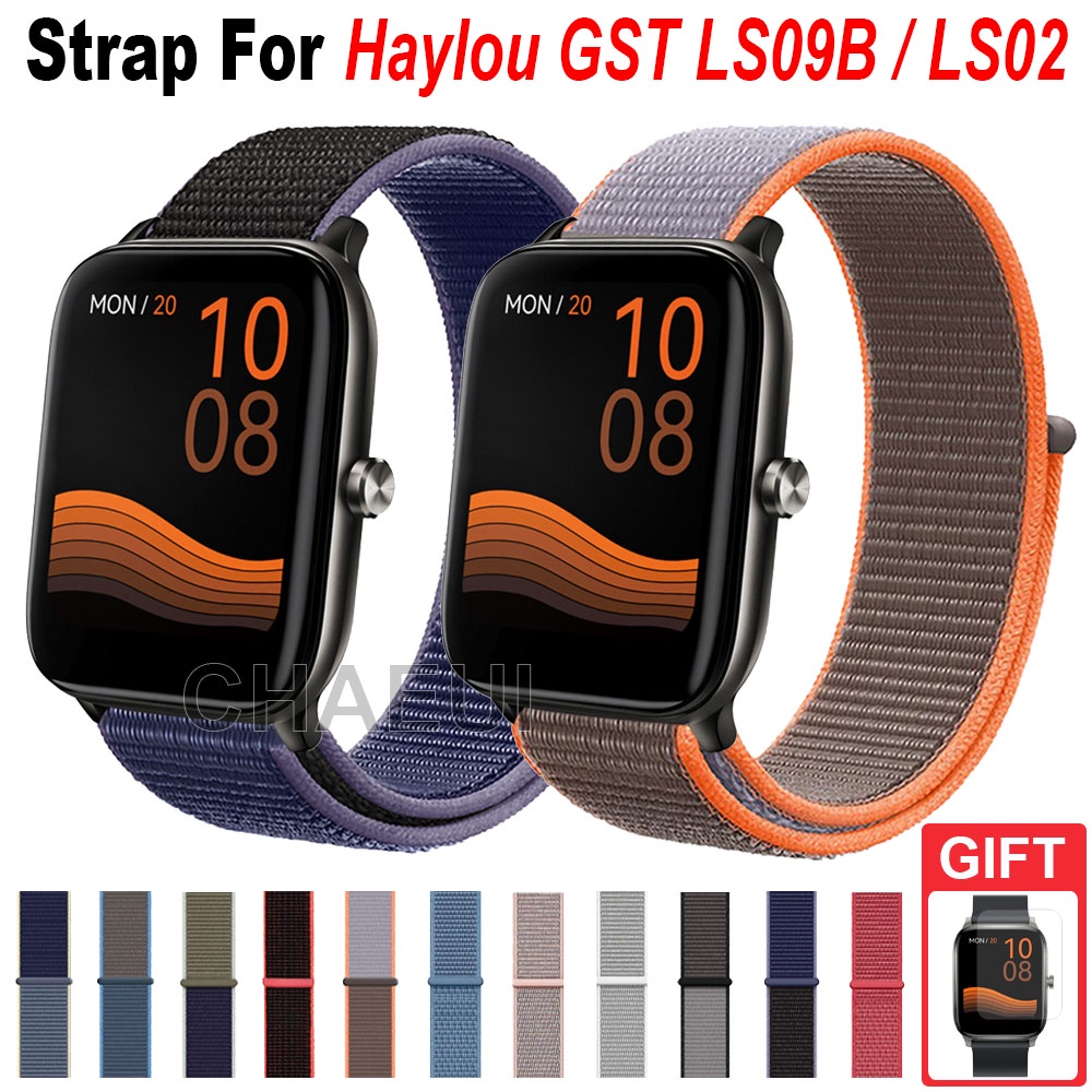 Nylon Strap Band Replacement For Haylou Gst Ls B Ls Shopee