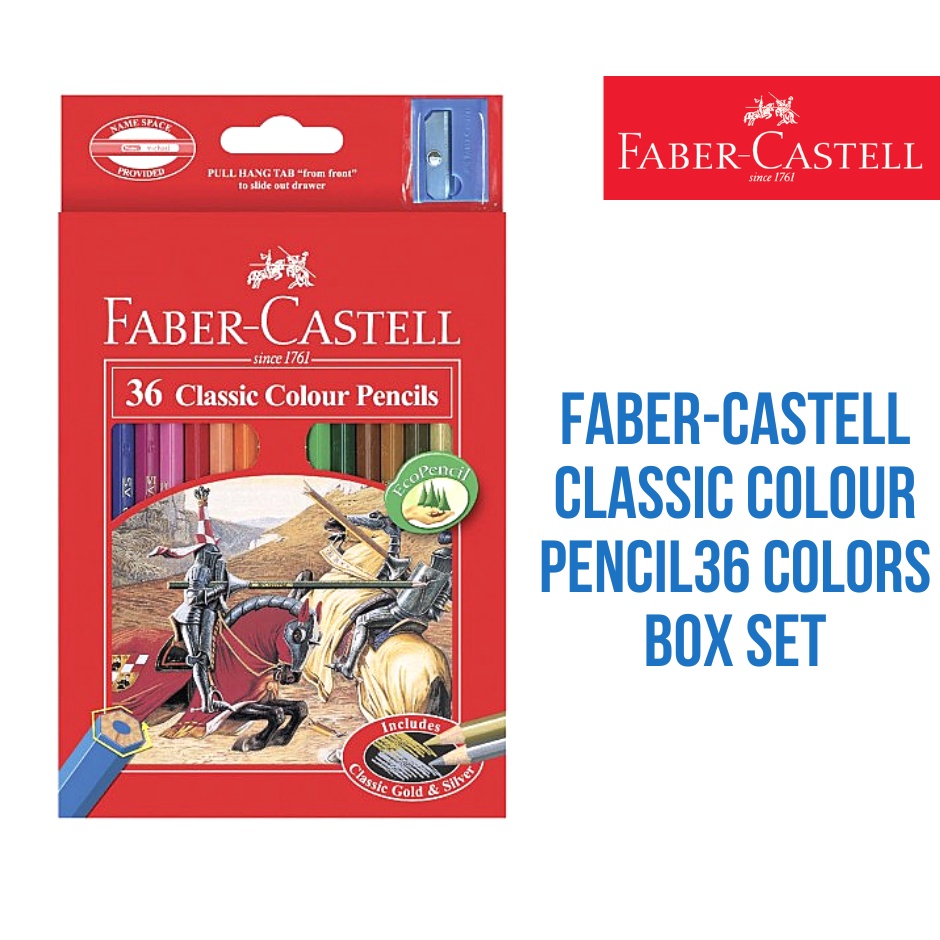 Faber Castell Classic Colored Pencils Box Set Bright Luminous