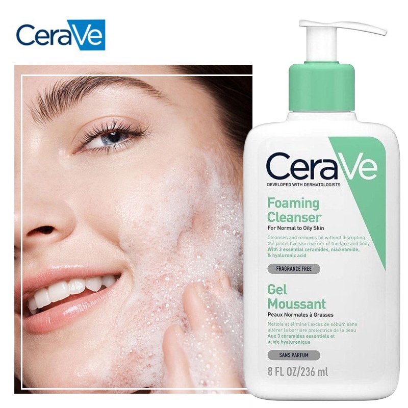 CeraVe Foaming Cleanser Hydrating Renewing SA Moisturizing Lotion Gel