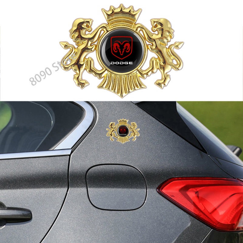 3D Metal Lion Car Body Emblem Sticker Auto Side Trunk Cover Scratches