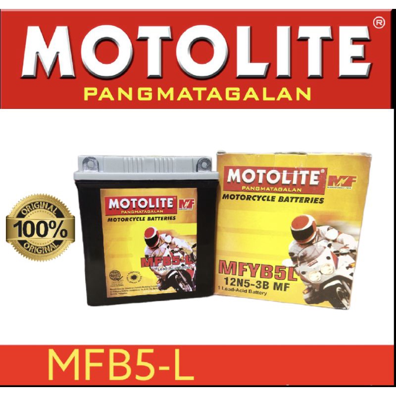 Mfb L B N Motolite Maintenance Free Motorcycle Battery Shopee