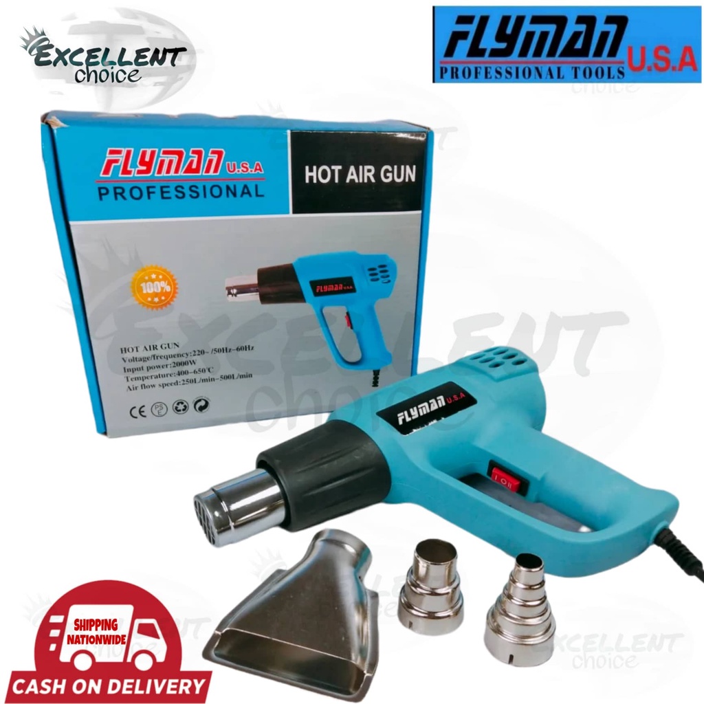 Original Flyman USA Electric Heat Gun 2000W Shopee Philippines