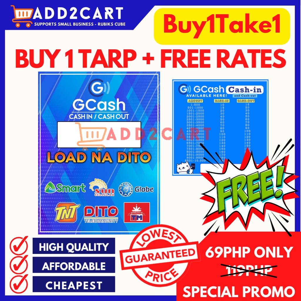 Buy Take Load Na Dito With Gcash High Quality Tarpaulin Free X