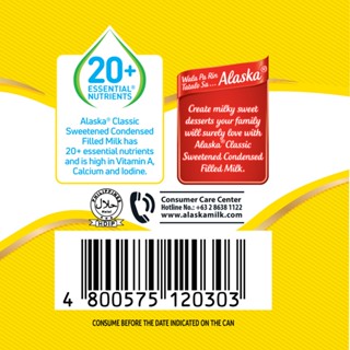 Alaska Sweetened Condensed Filled Milk 377g Shopee Philippines