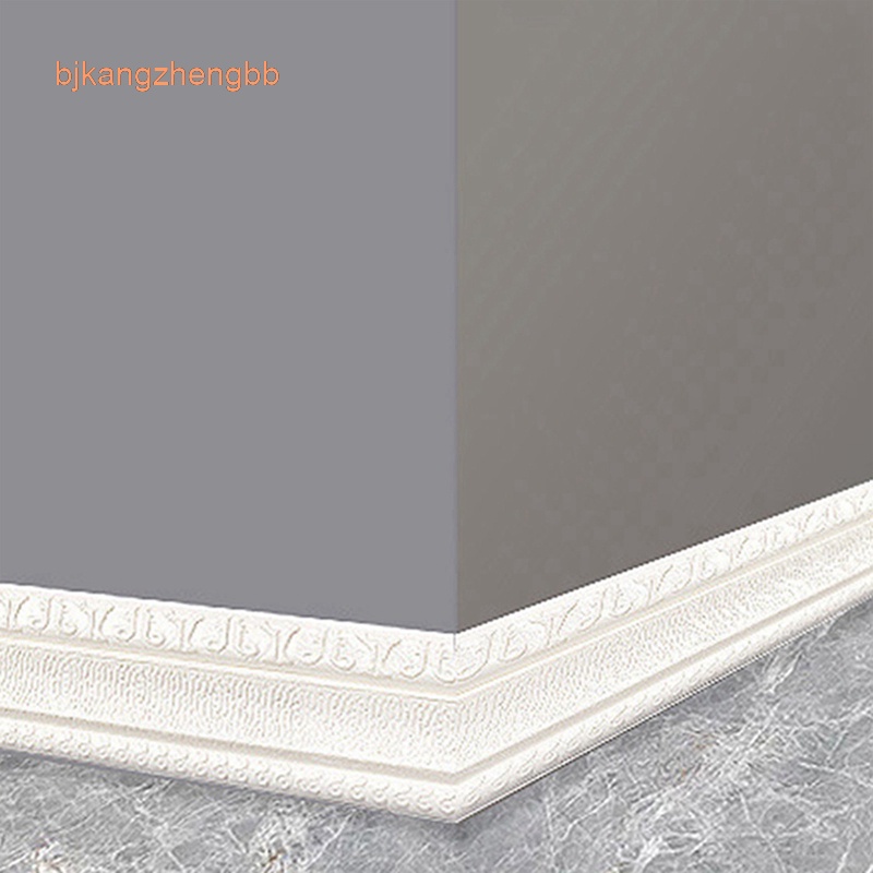 Bjkangzheng 3D Embossed Self Adhesive Foam Baseboard Wall Edge Strip