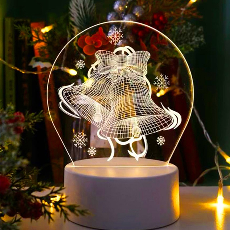 JHVN Creative 3D LED Night Lights Illusion Touch Night Light Novelty